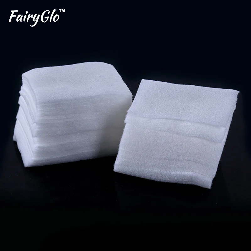 FairyGlo 200 шт. салфетки для удаления лака ногтей хлопковые накладки бумага маникюра