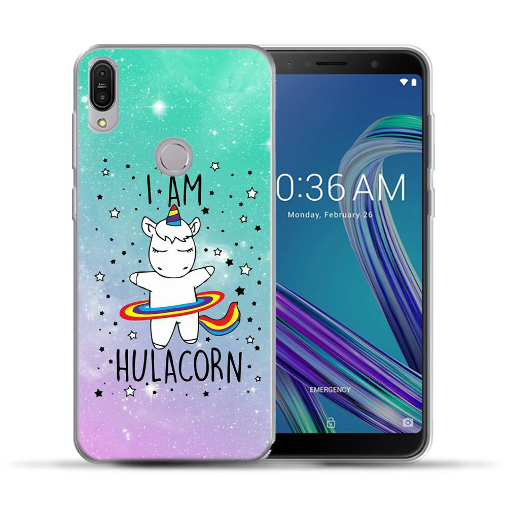 RUICCASE Единорог Бэтмен мягкий ТПУ чехол для Asus Zenfone Max Pro M1 ZB602KL QUEEN цветочный Huskie