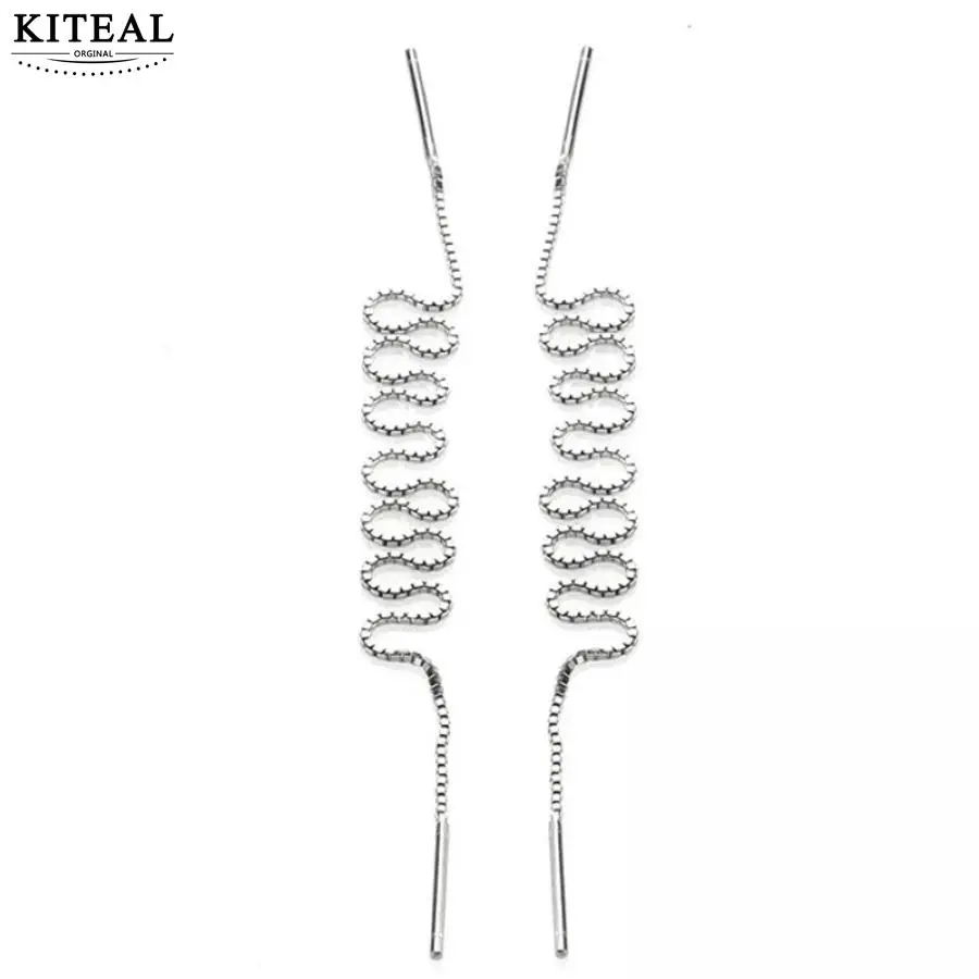 Женские сережки кисточки KITEAL из стерлингового серебра 925 S E76 9 18