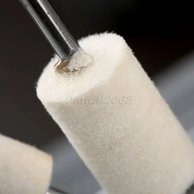 

25PCS Felt Polishing Wool Set Felt Buffing Pad Abrasive Grinding Bur Dremel Rotary Accessories Abrasive Rotary Tools