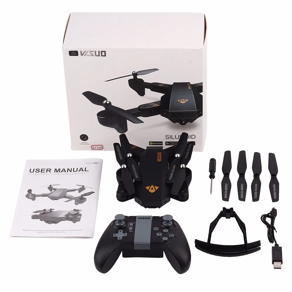 Селфи Дрон с камерой XS809 XS809w Fpv Дрон Радиоуправляемый Дрон вертолет Квадрокоптер мини складной DroneToy для детей подарок XS809HW
