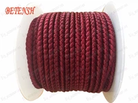 3mm wine red dragon squama braid nylon cord17mroll jewelry accessories thread macrame rope bracelet necklace string