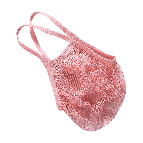 Light Pink Многофункциональная эластичная Сетчатая Сумка для шопинга складная сумка эко многоразовые сумки Дорожная домашняя сумка для хранения аксессуары товары - Цвет: Light Pink