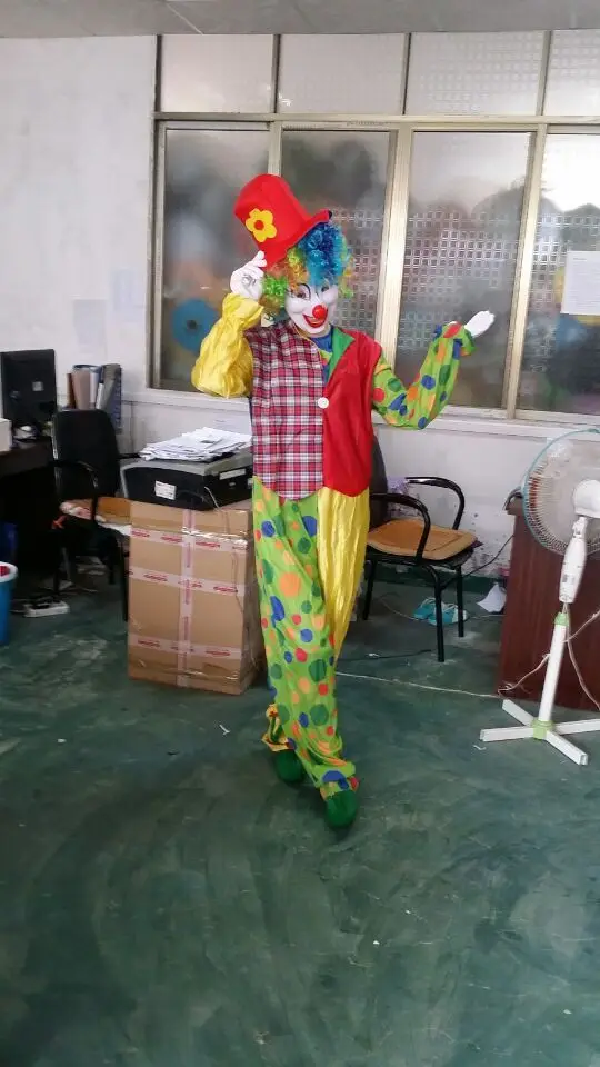 Фото Костюм талисмана клоуна костюмы для косплея вечерние платья игр одежда рекламы