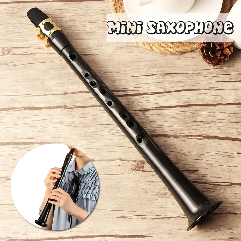 Mini Pocket Sax Portable C Key Saxophone ABS Lightweight Musical Instruments with Carrying Bag for Beginner HT60-0001 | Спорт и
