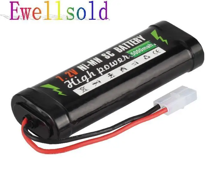 Ewellselling 7 2 V 5000mAh Ni MH SC Аккумулятор для радиоуправляемой машины RC toys 1/16 Танк лодка