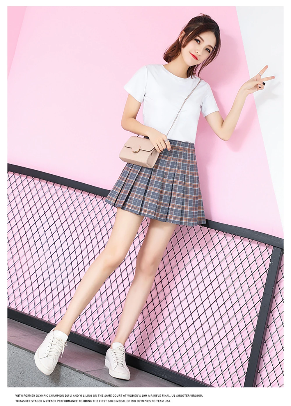 Sanxiaxin XS-3XL Harajuku Женская мода лето Высокая талия танец плиссированная юбка косплей клетчатая юбка kawaii женские юбки
