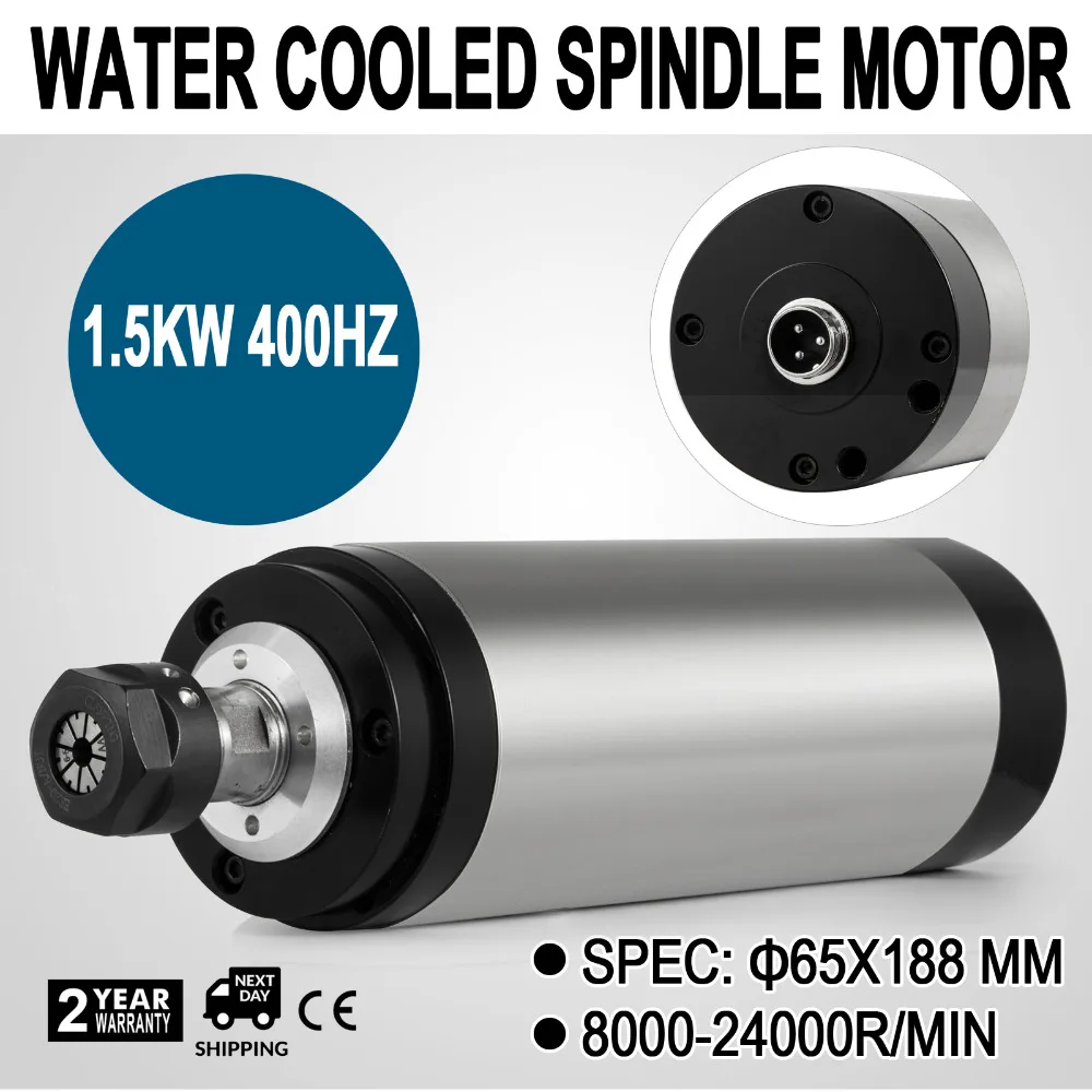 

Water milling machine spindle and motor 2.2kw for spindle motor