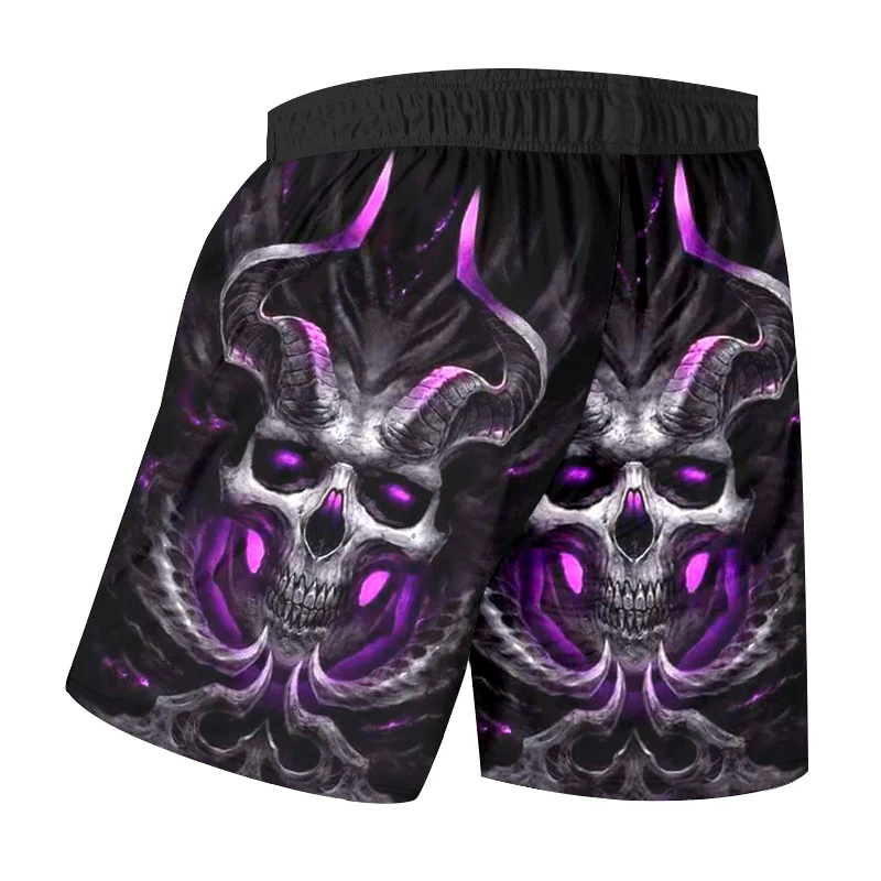 Мужские шорты для спортзала UJWI повседневные быстросохнущие с 3D-принтом рога
