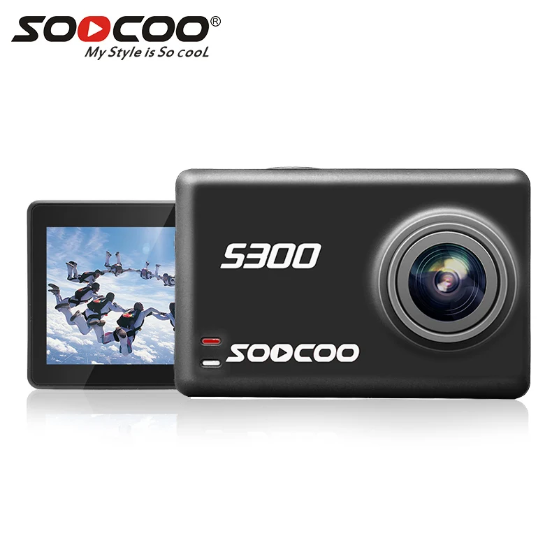 SOOCOO на S300 действие Камера 4 К 30FPS спортивные 2 35 &quotсенсорный экран Hi3559V100 IMX377 EIS Wi Fi
