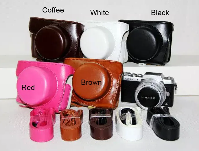 

PU Camera Video Bag Case Cover with Shoulder Strap for Pana/sonic GF7 GF8