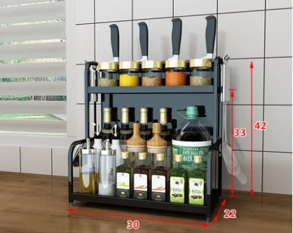2 Layer L30cm 2 слоя 3 слоя из нержавеющей стали кухонная сушилка над раковиной бытовой держатель для хранения сушилка для посуды Полка Органайзер - Цвет: 2 Layer L30cm