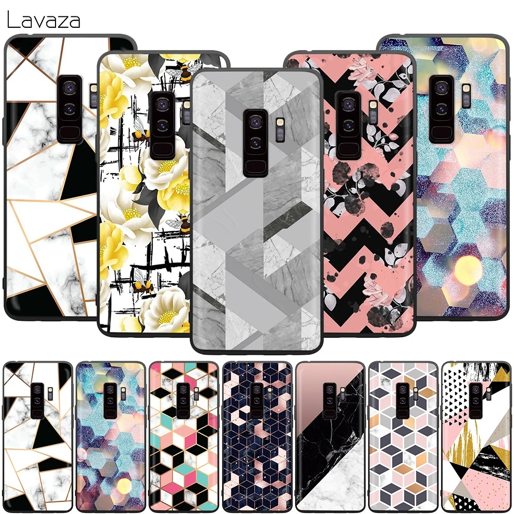 Геометрический мраморный Красочный милый чехол для Samsung Galaxy S20 S10 S9 S8 S7 S6 Plus Note 9 8 M30