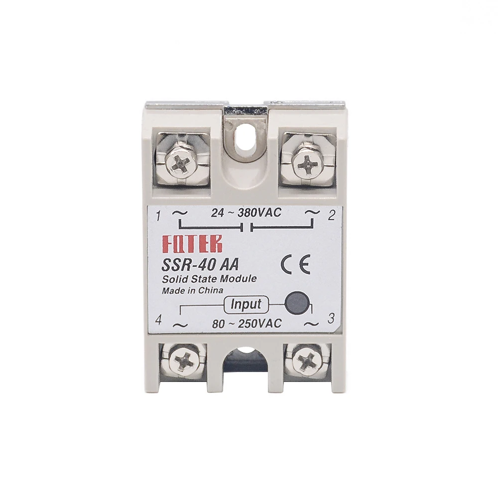 Твердотельные реле SSR-40AA 40A на самом деле 80-250 В AC до 24-380 В AC SSR 40AA твердотельное реле