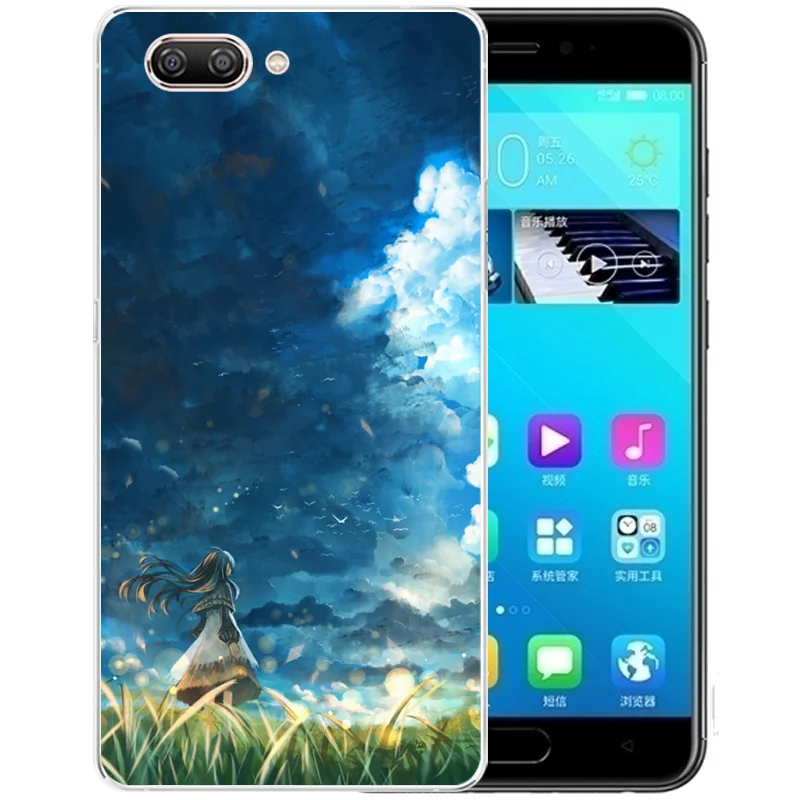 Мода Звездное небо телефон чехол для Gionee s10 случаях Мультфильм задняя крышка