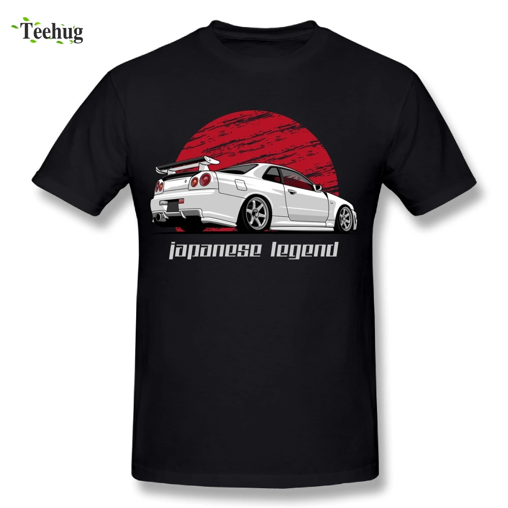 Футболка мужская с круглым вырезом модная уличная одежда Skyline GTR R34|designer t shirt|fashion