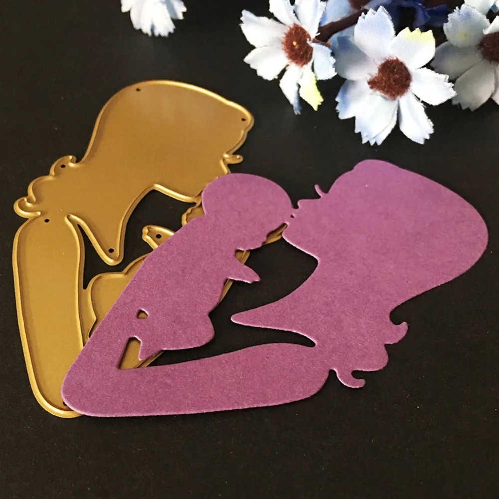 SCD082 Mom's Kiss металлические режущие штампы для трафареты скрапбукинга карточки