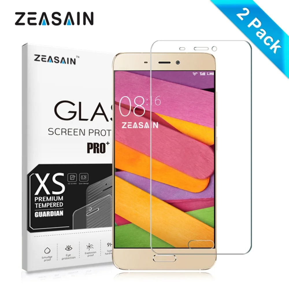 

[2 Pack] Original ZEASAIN 2.5D Premium Tempered Glass Screen Protector For Xiaomi Mi 5 M5 Xiomi Mi5 Pro Prime Protective Film