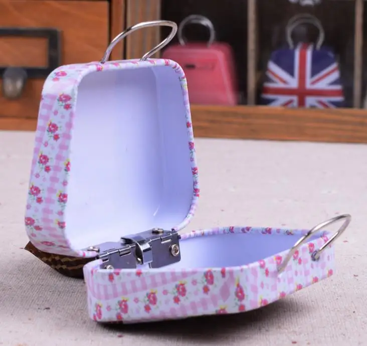 Pаспродажа 300 шт. мини Сумочка жестяная коробка для дома Кабельный организатор ящик для хранения в стиле Zakka свадебный подарок конфеты ювелирных издели...