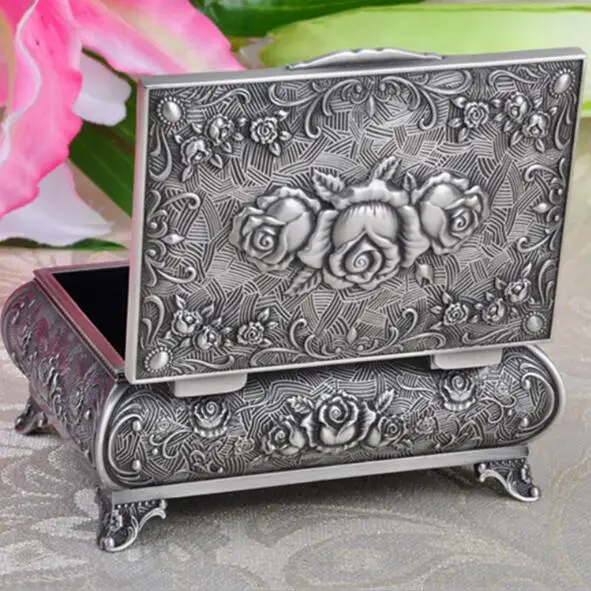 Высококачественная шкатулка для ювелирных изделий из цинкового сплава