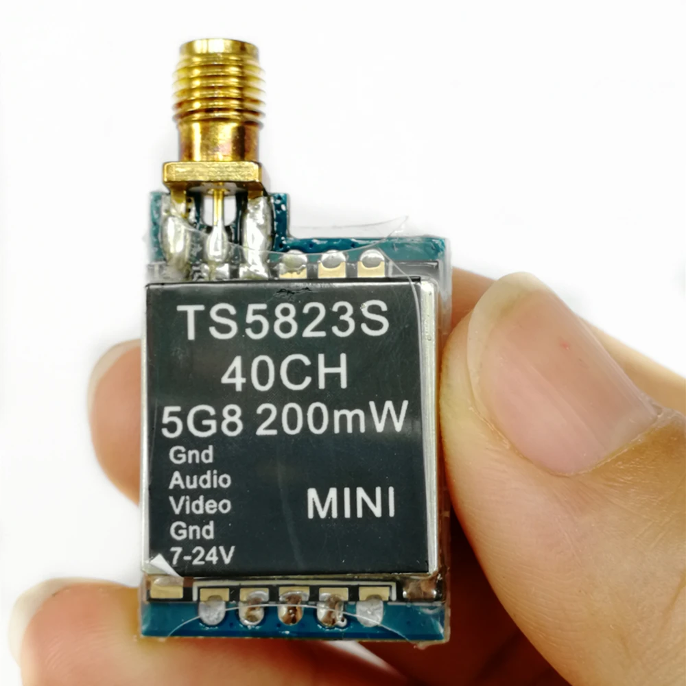 5 8G 40CH 200mW TS5823S Мини AV беспроводной передатчик для FPV RC дрона|FPV-системы| |