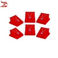 factory sale 12pcs classic jewelry display rack red velvet earring organizer pendant display holder exhibition stand 785 cm
