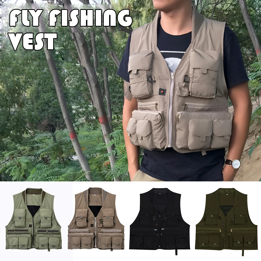 

Fly Fishing Vest For Men Quick Dry Breathable Mesh Life Fishing Vest