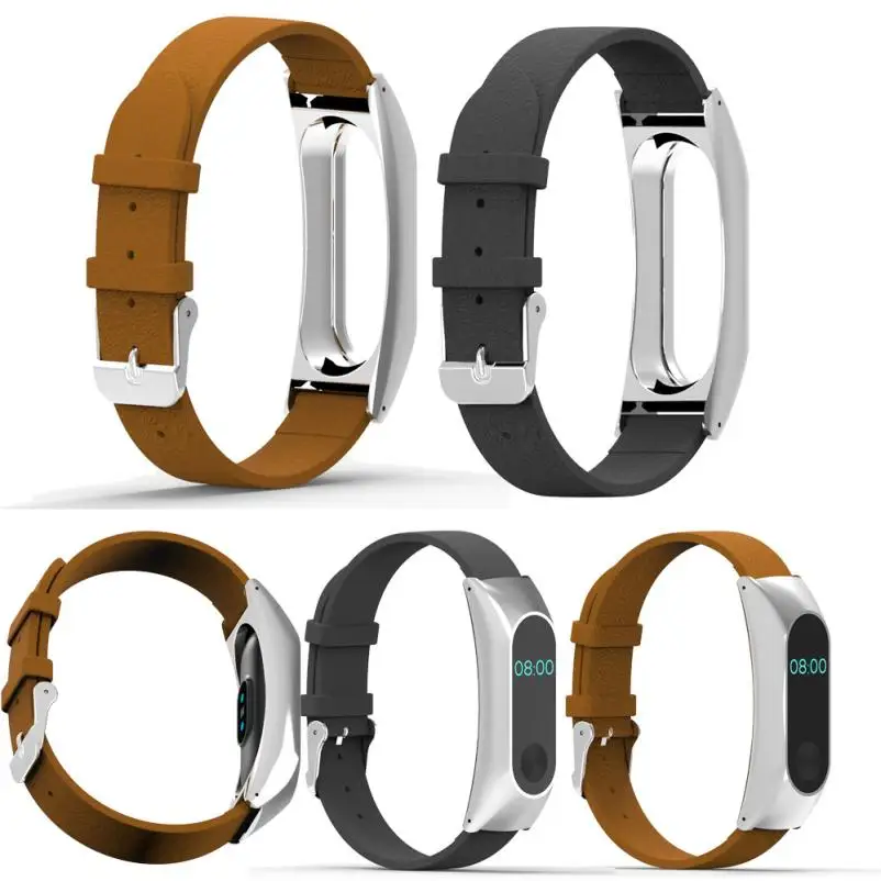 Сменный Браслет ремешок + металлический чехол для Xiaomi Mi Band 2 браслет Aug04 Прямая
