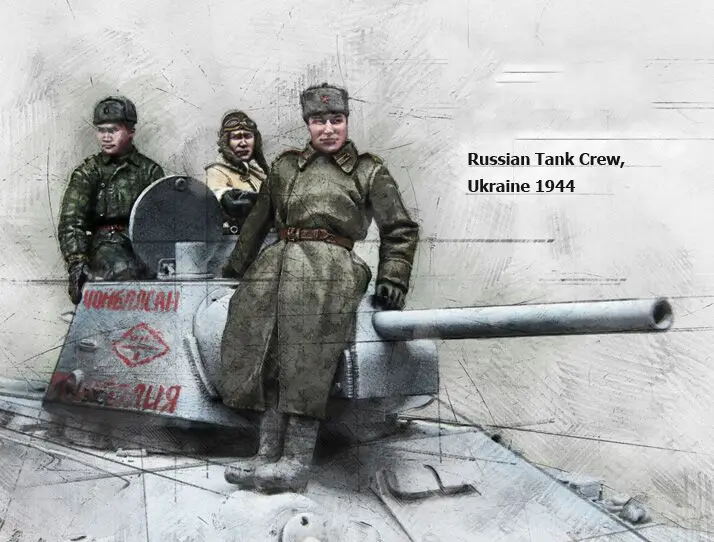 Масштаб 1/35 Неокрашенная полимерная фигурка Русский Танк Экипировка 3|Наборы для