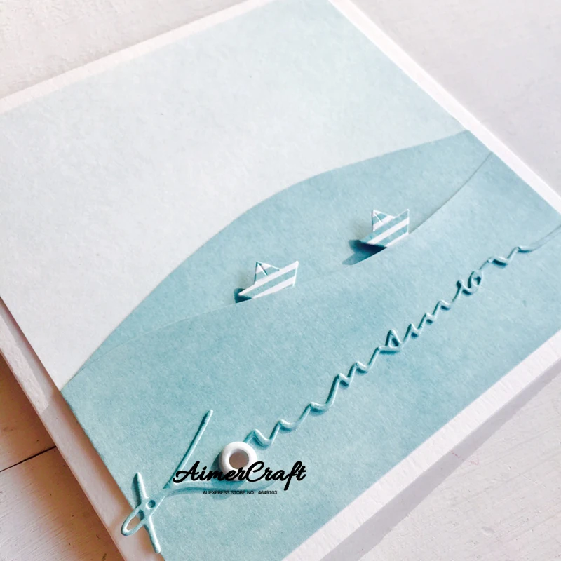 Милые искусственные металлические Вырубные штампы для рукоделия бумажная