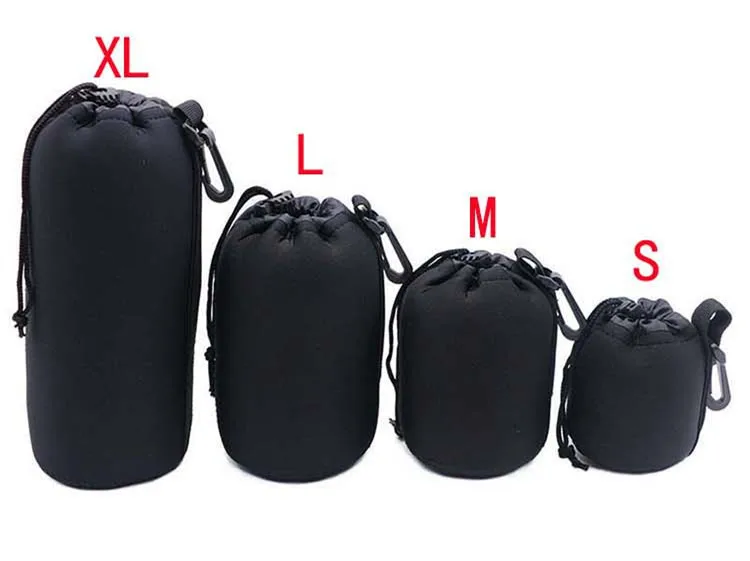10 шт./лот S M L XL неопреновый Водонепроницаемый Мягкий чехол для объектива камеры