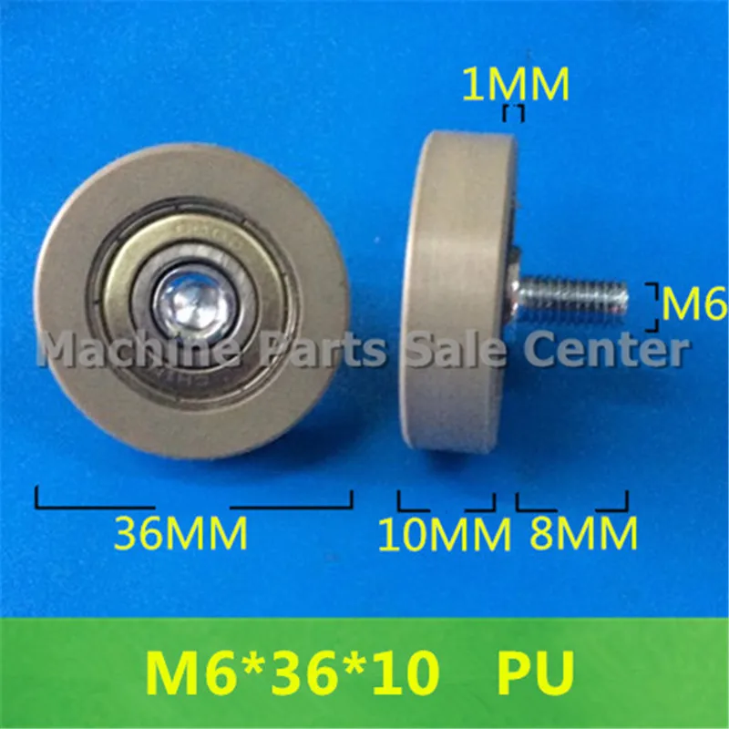 SWMAKER M6 * 36*10 мм F Тип натяжной шкив PU винтовая Резьбовая Опора винтовой ящик