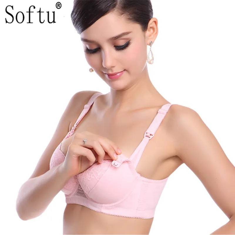 Softu бюстгальтеры для кормящих беременных женщин нижнее белье хлопок Бюстгальтер