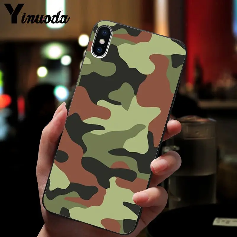 11pro MAX Камуфляжный черный чехол из ТПУ для Apple iPhone 8 7 6 6S Plus X XS 5 5S SE XR | Мобильные
