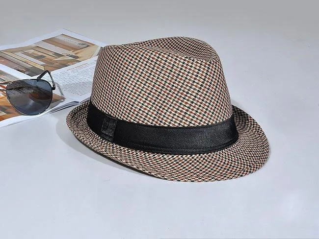 Новая классическая реставрационная старинная джазовая шляпа с черным чехлом из