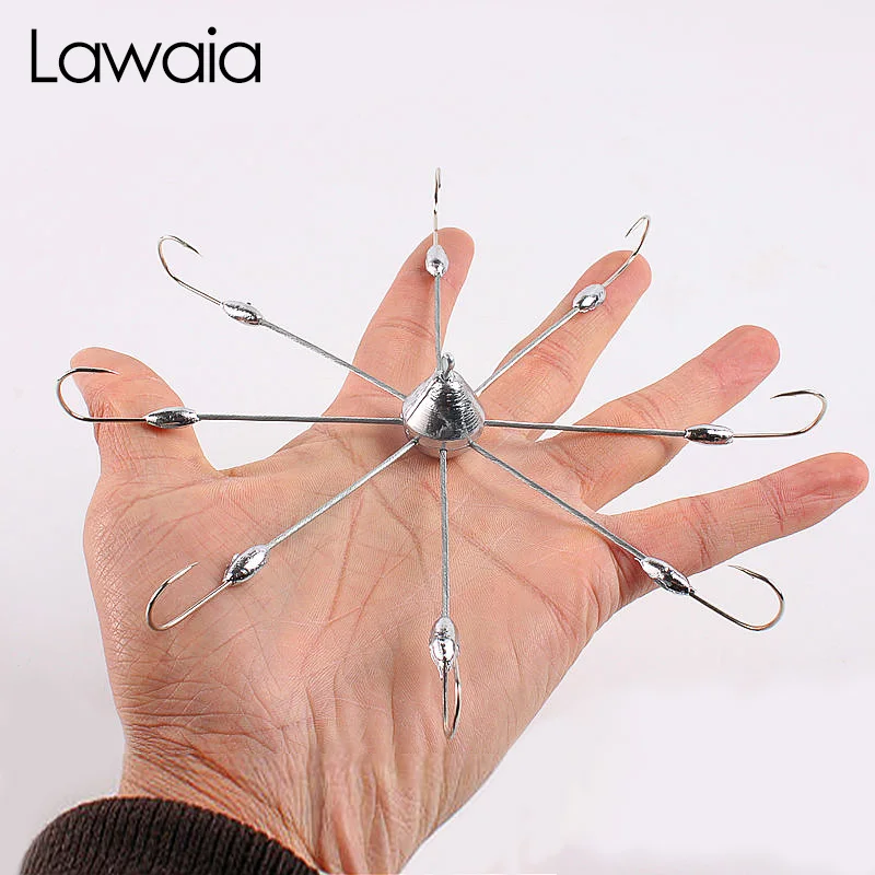 Lawaia Vietnam Anchor Hook Enhanced Version Of The Eight-claw Anchor Hook Casting Lead Pendant Spider Hook Fishing Supplies Gear