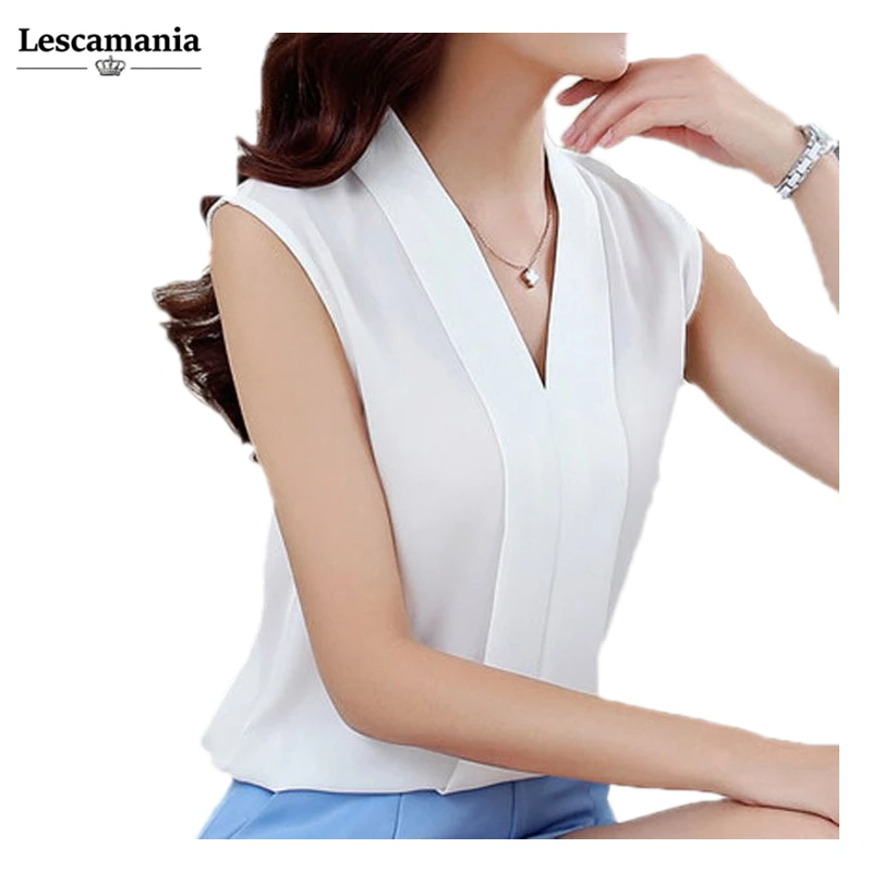 Blusas Femininas 2016 новых женщин V Шеи красочные лето симпатичные шифон блузка рубашка