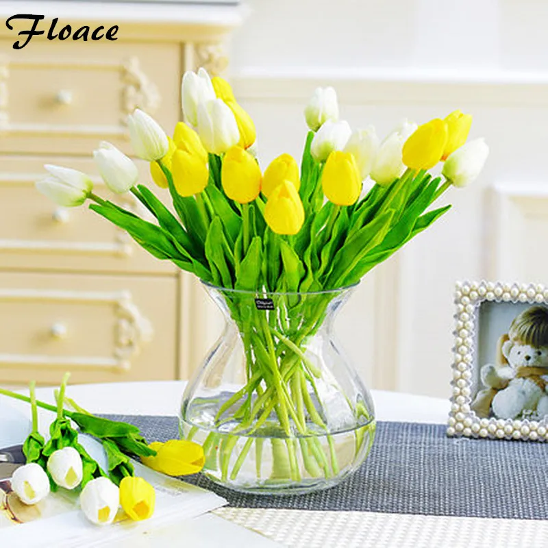 

11 шт./лот, потрясающий мини-цветок тюльпана, настоящие на ощупь, искусственные цветы для свадьбы, шелковые цветы, украшение для дома, для вече...