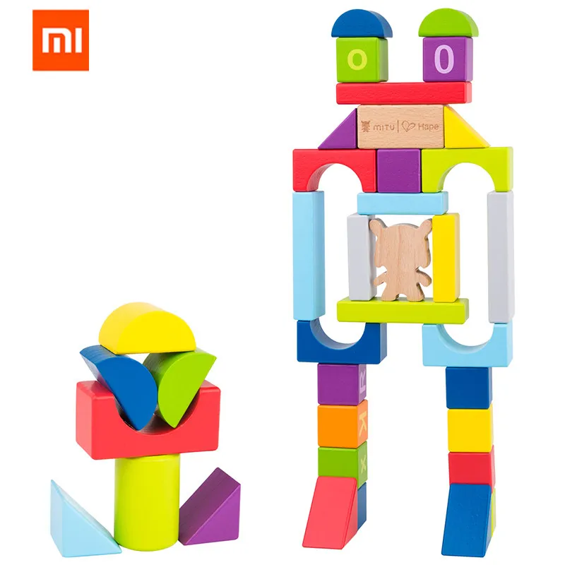 Xiaomi MITU Hape 70pcs Puzzle Building Blocks Early Education Kids Toy 26 Letters 10 Numbers Educational Toys | Электроника