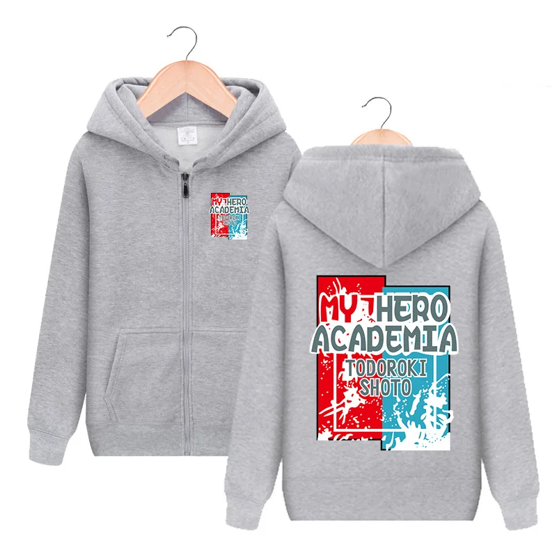Толстовка с капюшоном героями мультфильма Мой герой Todoroki Shoto boku no hero Academy