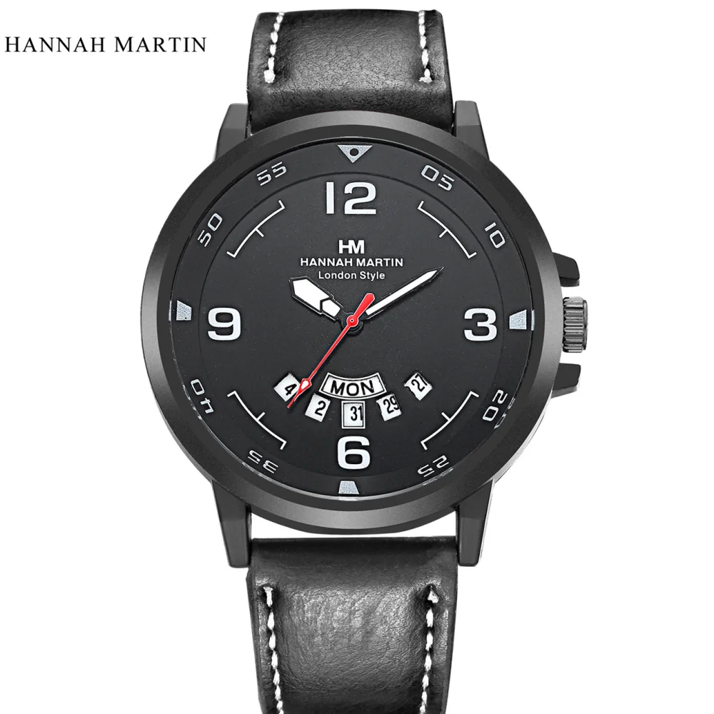 Новинка 2017 мужские кварцевые часы лучший бренд Роскошный хронограф спортивные