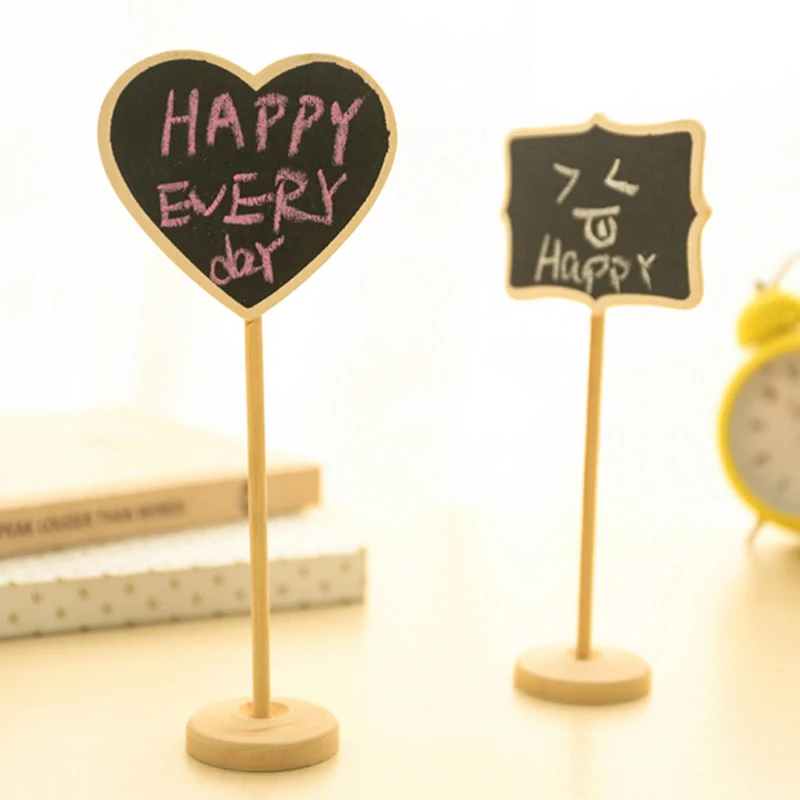

Mini 10pcs/lot Price Blackboard W/ Stand Signage Directions Wood Message Blackboard Free Shipping Fashion Creative Blackboard