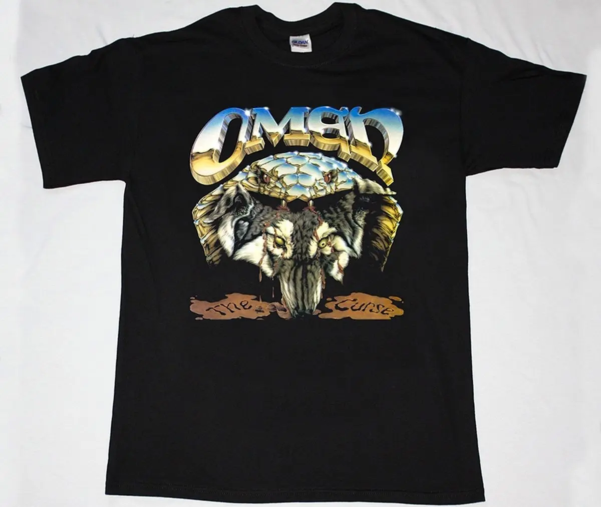 OMEN THE CURSE HEAVY METAL CIRITH UNGOL JAG PANZER Новая редкая черная футболка в стиле хип хоп новые