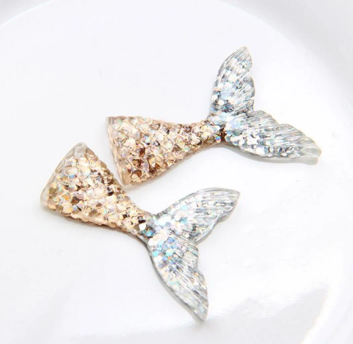 10 шт. Свадебные украшения Русалка из смолы хвост DIY Аксессуары для мобильных телефонов торт Топпер День рождения Рождество украшения для детей
