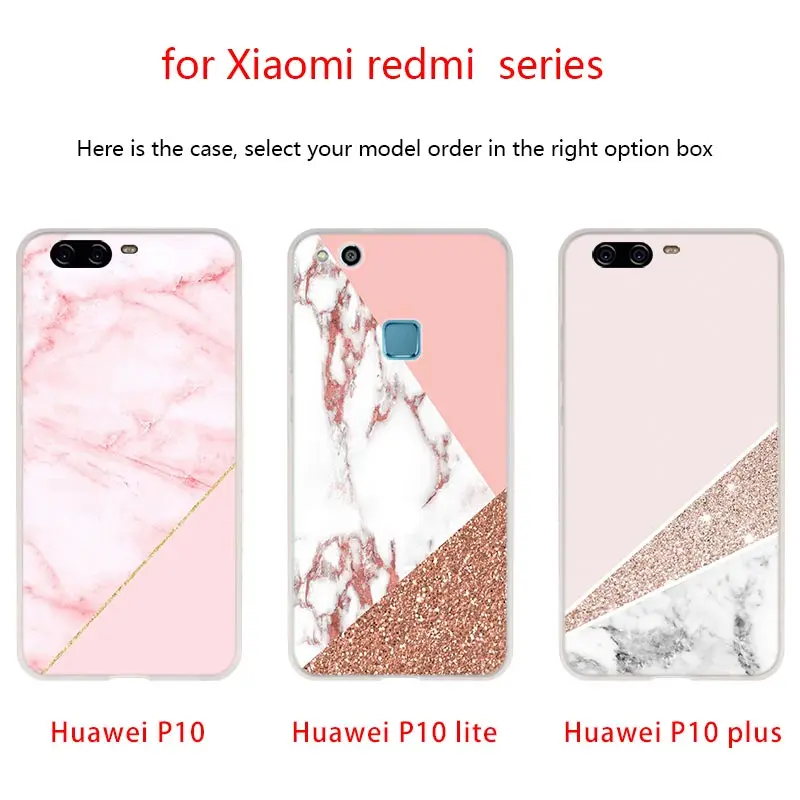 Шикарные розовые мраморные Симпатичные мягкие чехлы для Huawei P40 P30 P20 Pro P10 Lite E Plus P