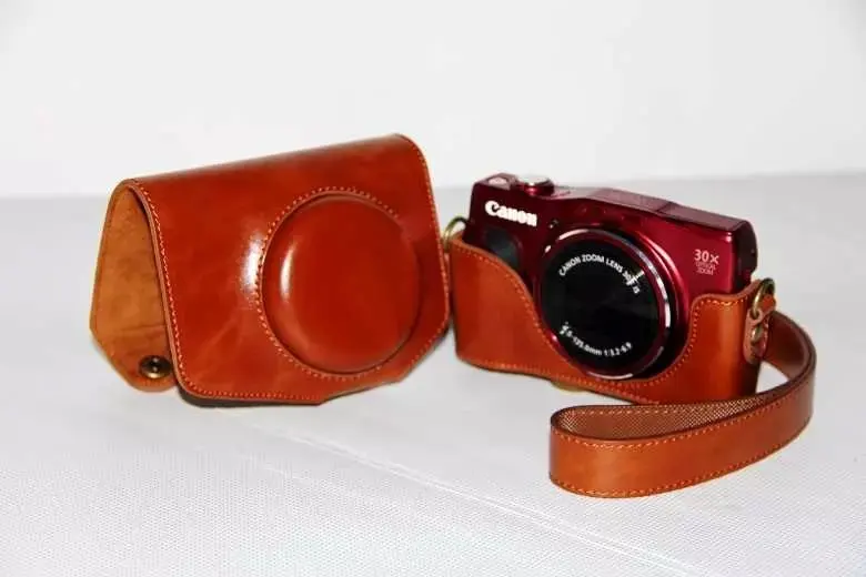 Чехол из искусственной кожи для камеры Canon SX720 SX700 HS SX710 SX700HS SX710HS с плечевым ремнем |