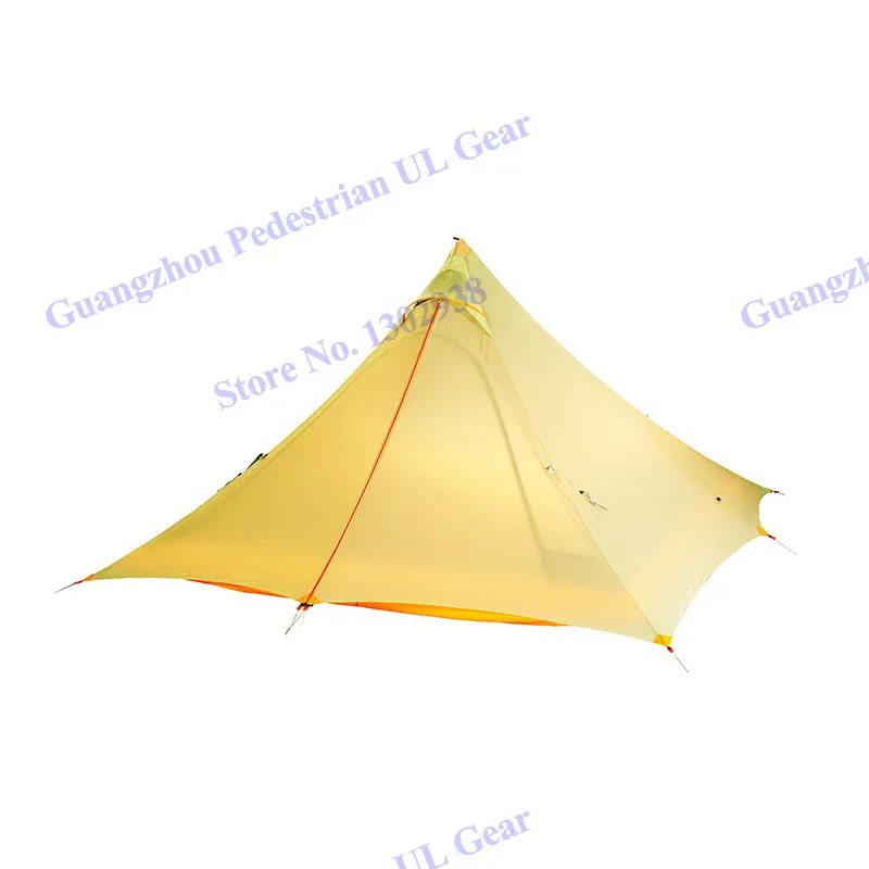 TFS 30d silnylon 2 человека/4 человека Пирамида профессиональный открытый 3 Сезона