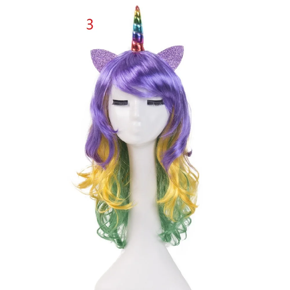 20 шт. DHL My Little Pony Rainbow Dash цветные синтетические волосы для костюмированной