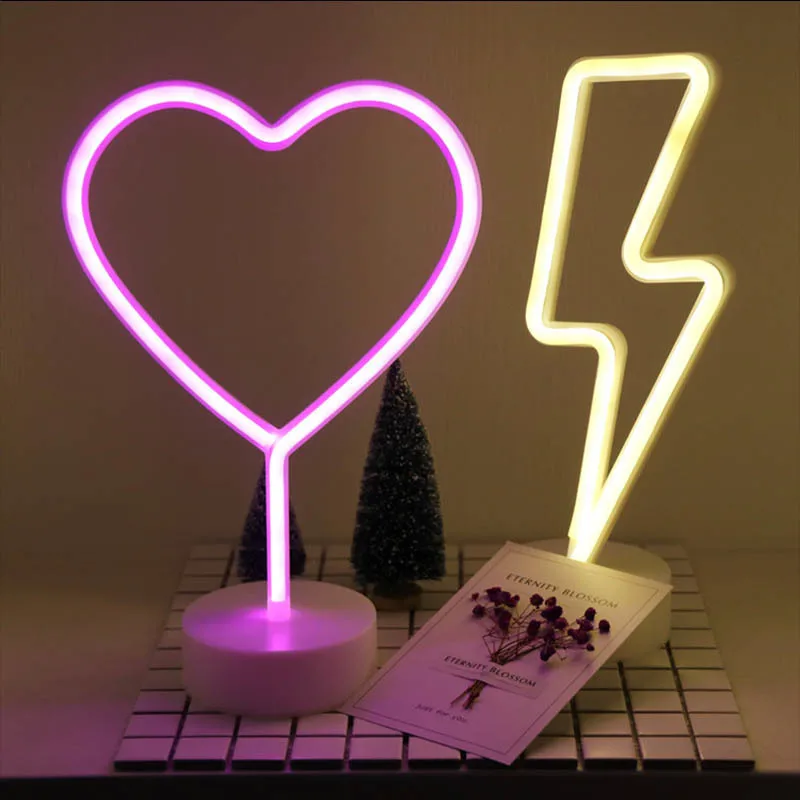 YHINT led неоновый ночник батарея мощность Фламинго настольная лампа Праздничная