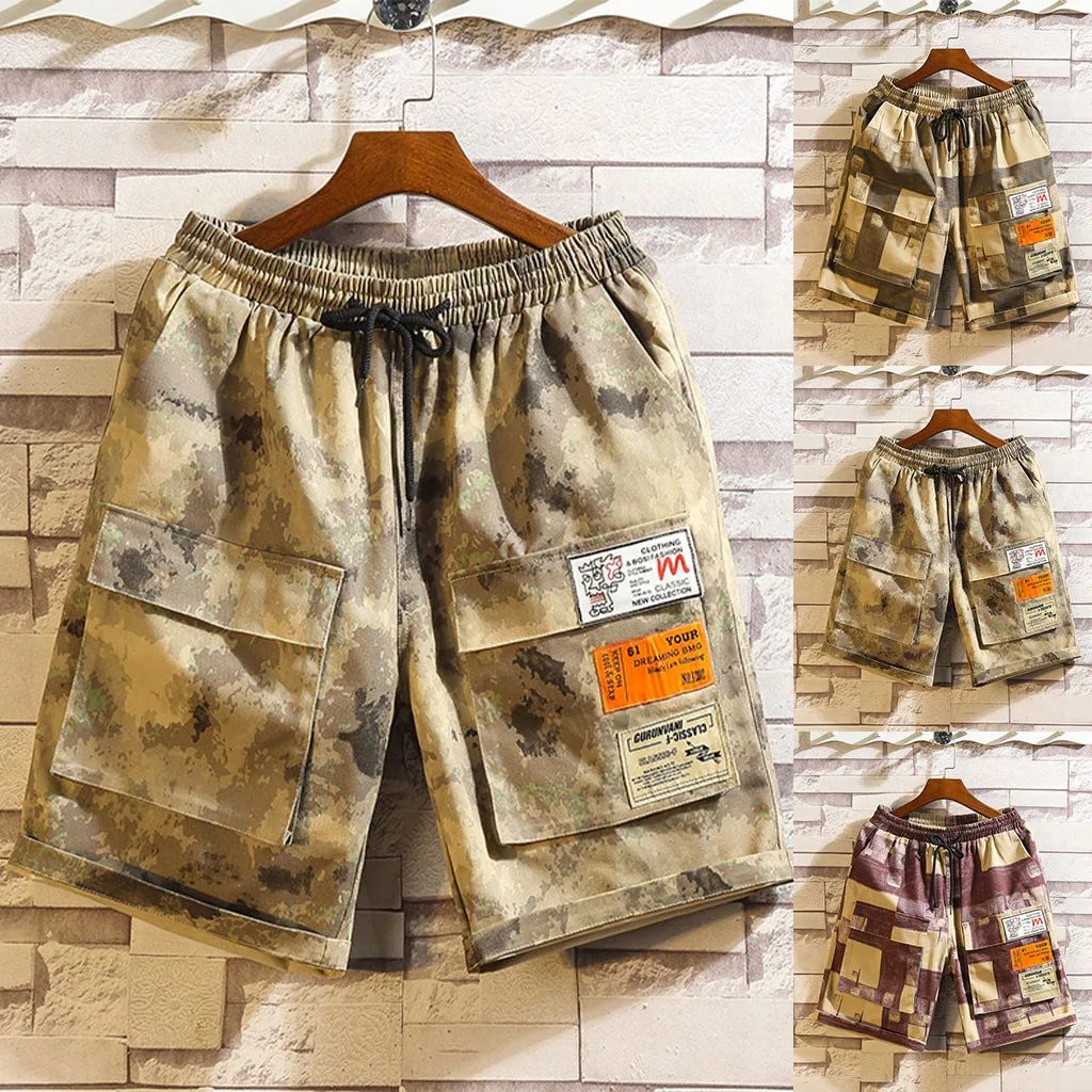 Модные мужские купальные брюки с принтом на весну и лето пляжные шорты для